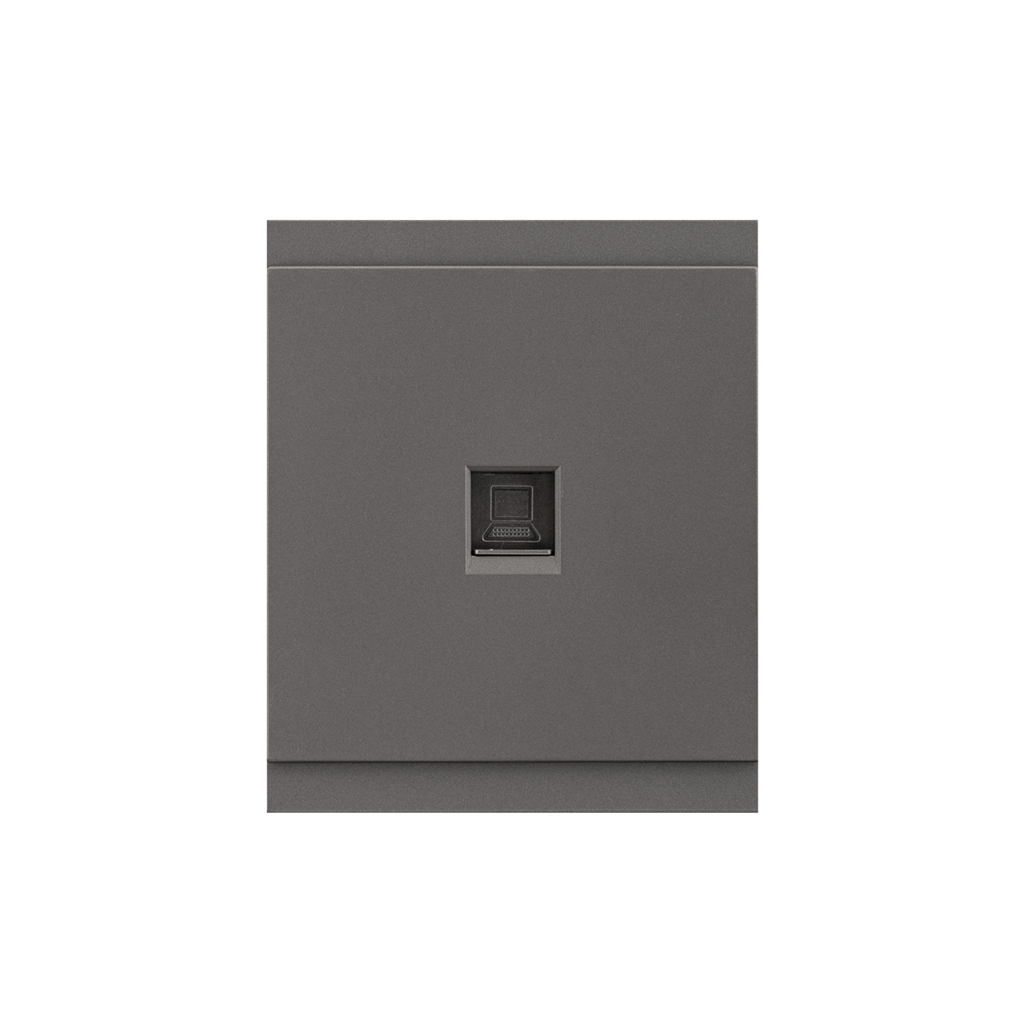 Розетка компьютерная RJ45 Категория 6, графит