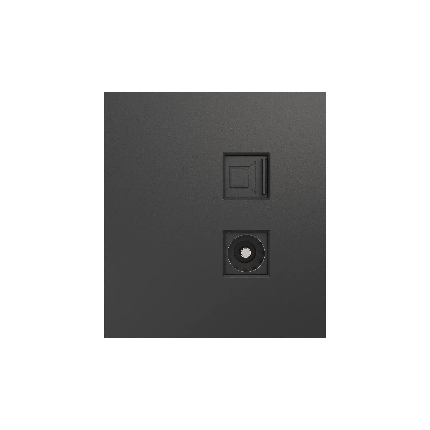 Розетка STRONG компьютерная RJ45 кат6 + TV с/у графит KRANZ